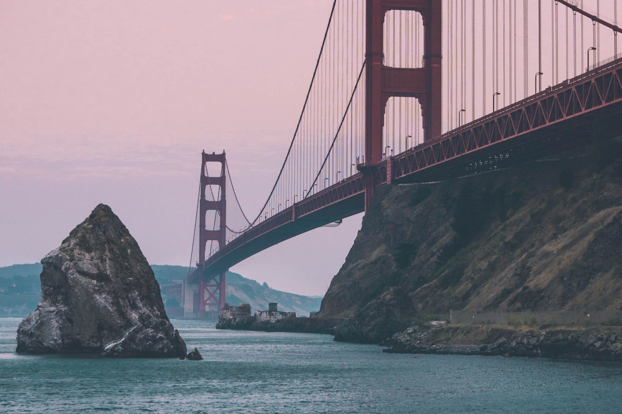 Sottobicchiere In Ceramica - Decorazione Paesaggio San Francisco