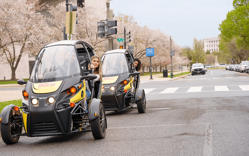 go-cars-dc-home-gallery-2 GoCar eSport driving on the strip in Las Vegas