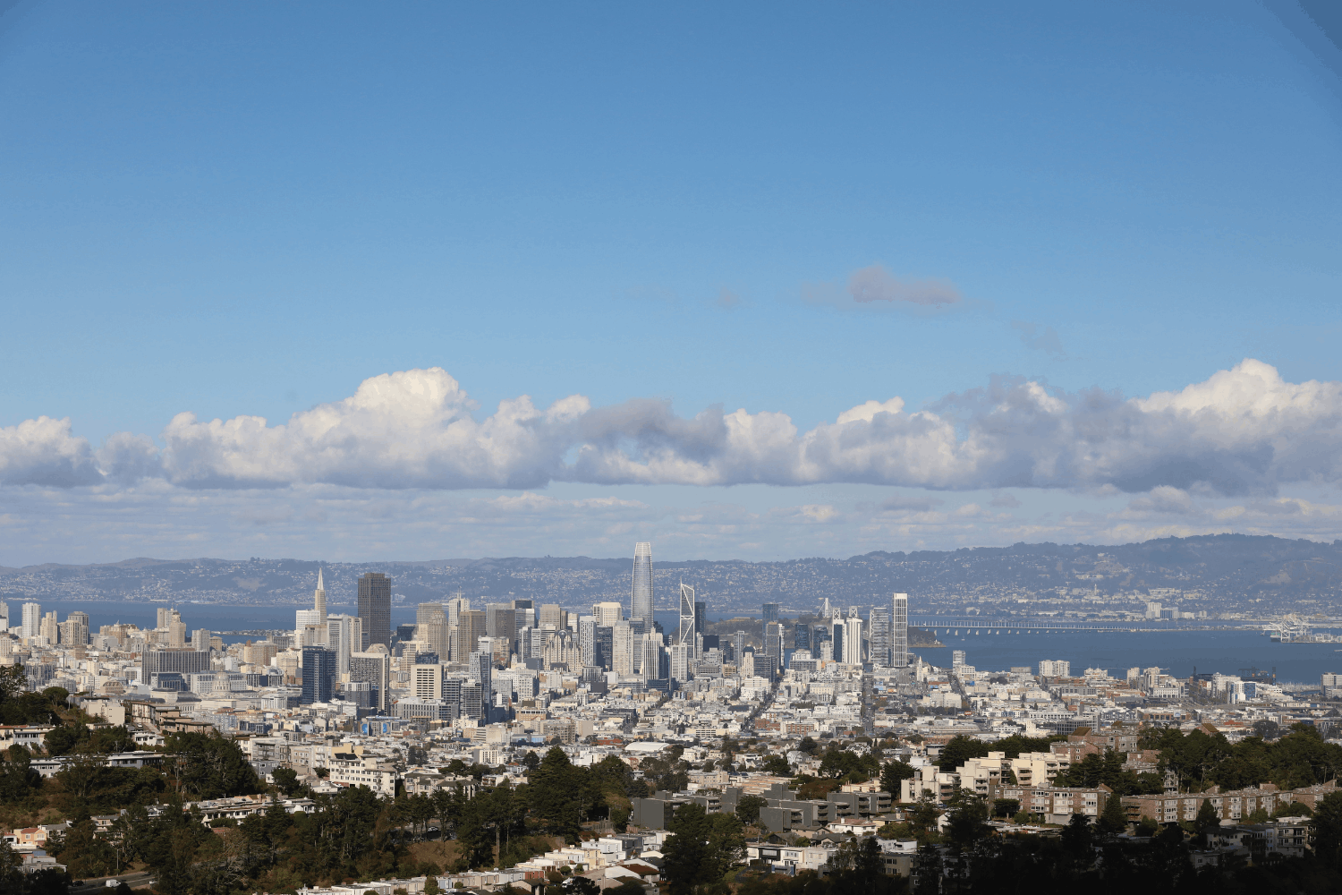 mount davidson san francisco view of tsan francisco skyline from mount davidson